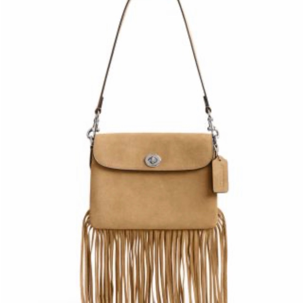 Coach 1964 Tan (Peanut) Fringe Bag NWT
